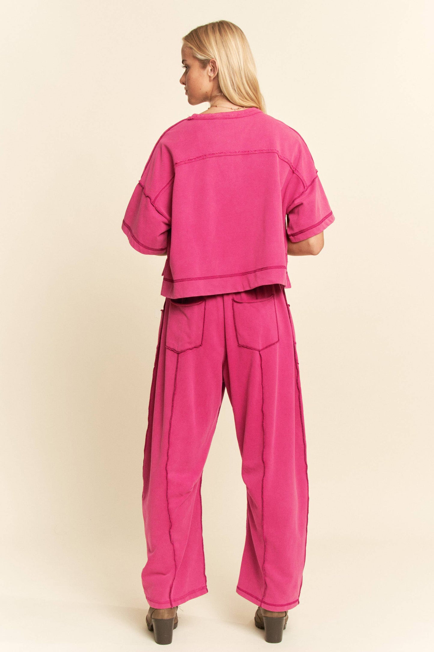 Magenta arrel Pant Set
