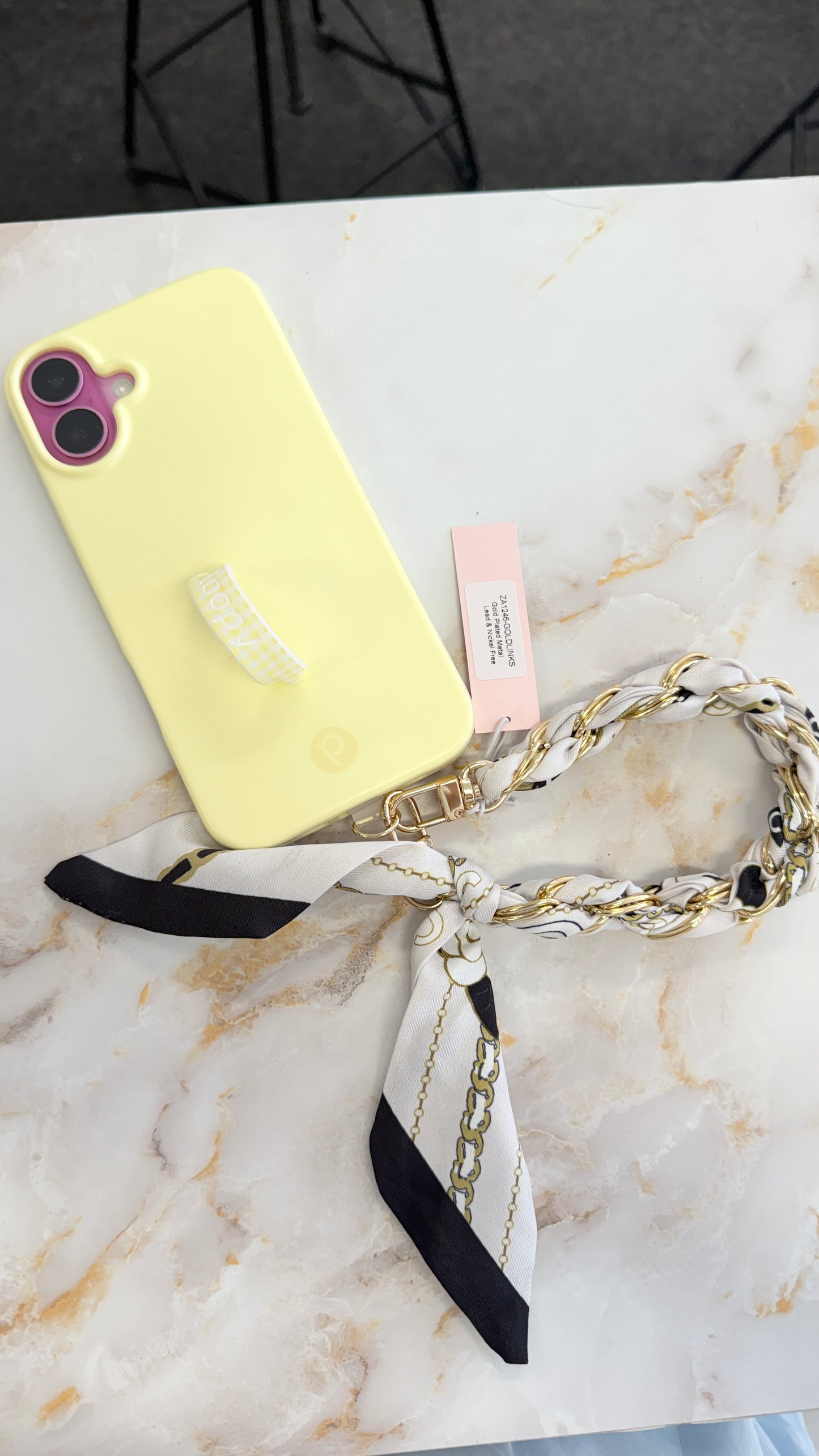 Braided Scarf phone chain
