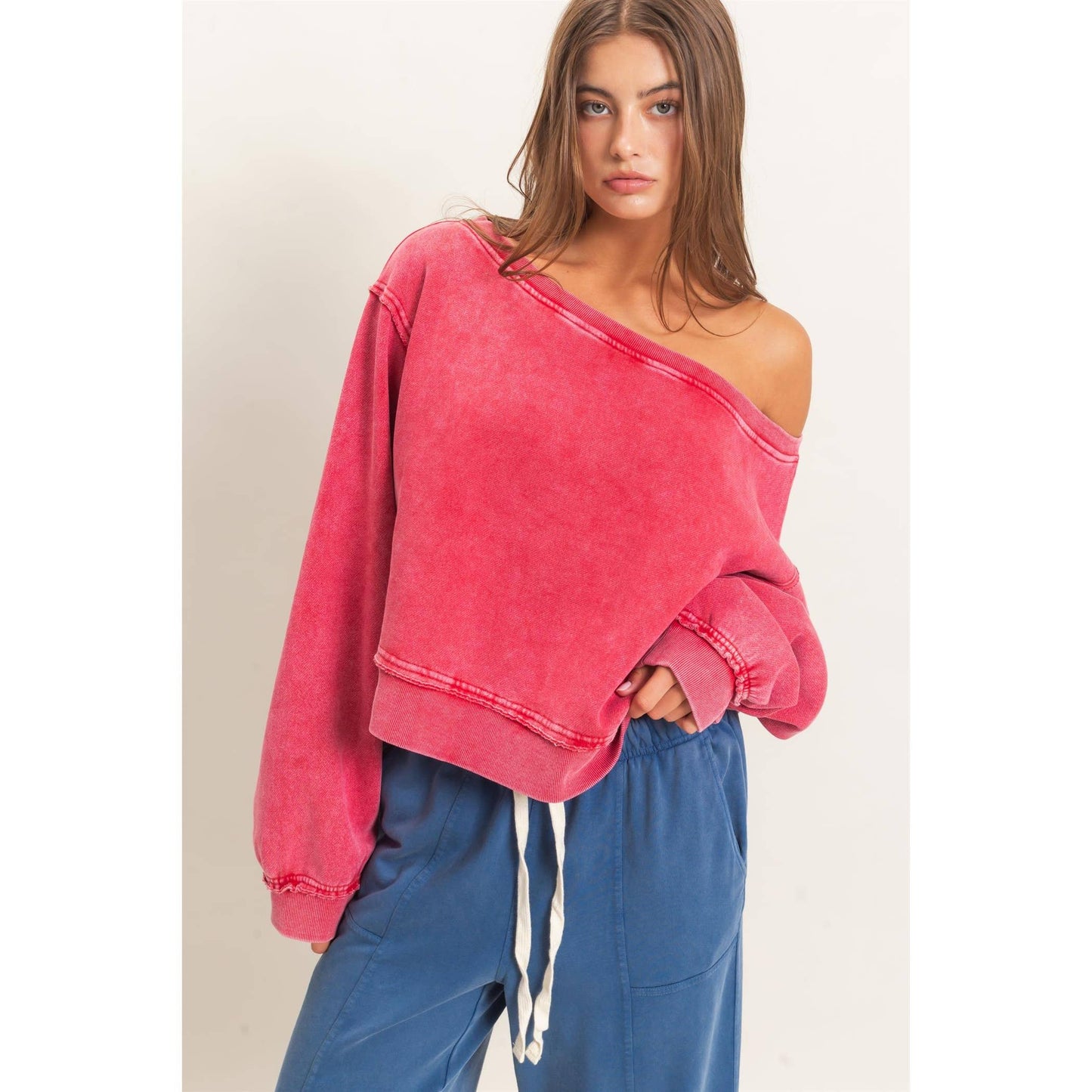 Off The Shoulder Sweatshirt