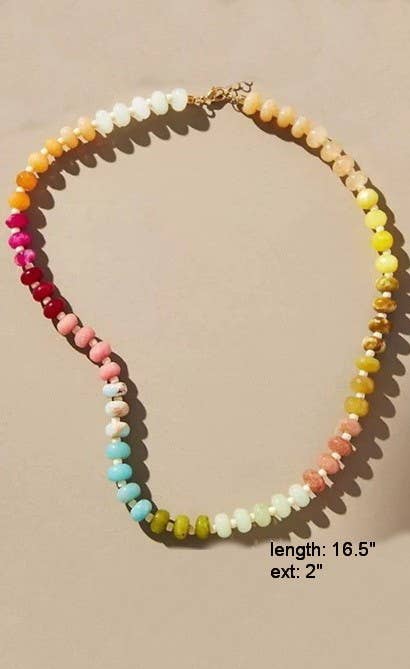 Rainbow bubble necklace
