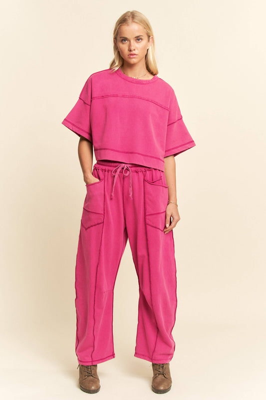 Magenta arrel Pant Set