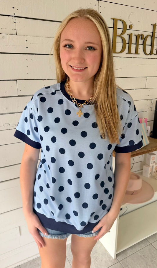 Bleu dot top